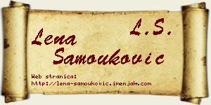 Lena Samouković vizit kartica